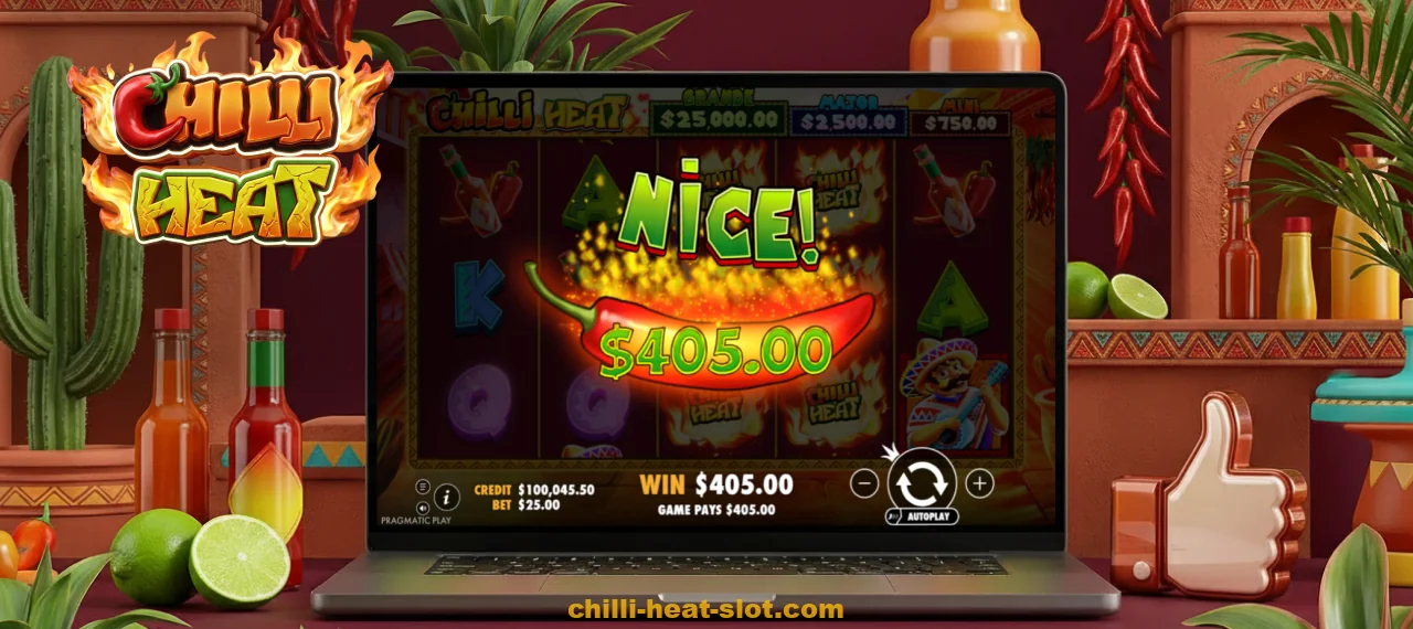 The Chilli Heat slot features simple rules, frequent bonuses and a wide range of bet amounts