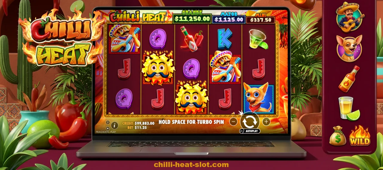 In Chilli Heat, the symbols determine payouts and trigger bonuses, respins, and free spins